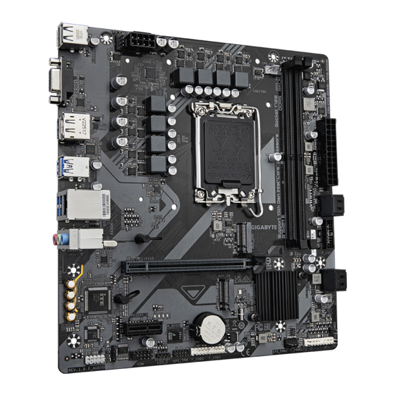 User Manuals: Gigabyte B760M E Micro-ATX Motherboard