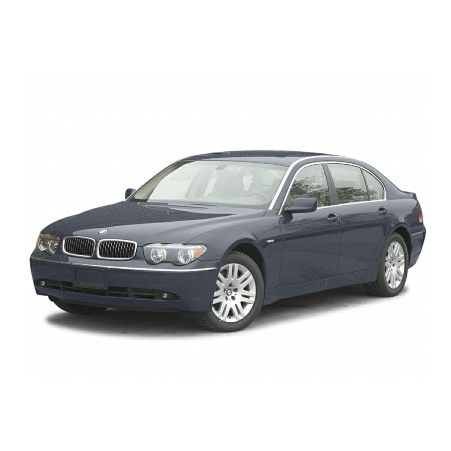 BMW 745i Repair Instructions