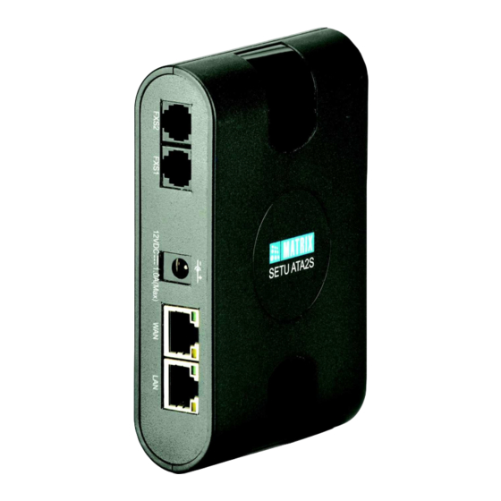 Matrix Telecom SETU ATA2S Manuals
