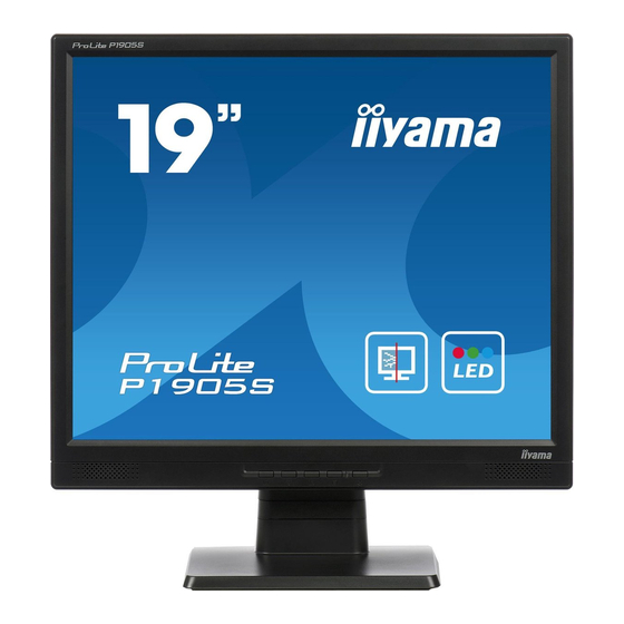 Iiyama ProLite P1905S-1 Manuals