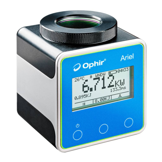 MKS Ophir Ariel User Manual