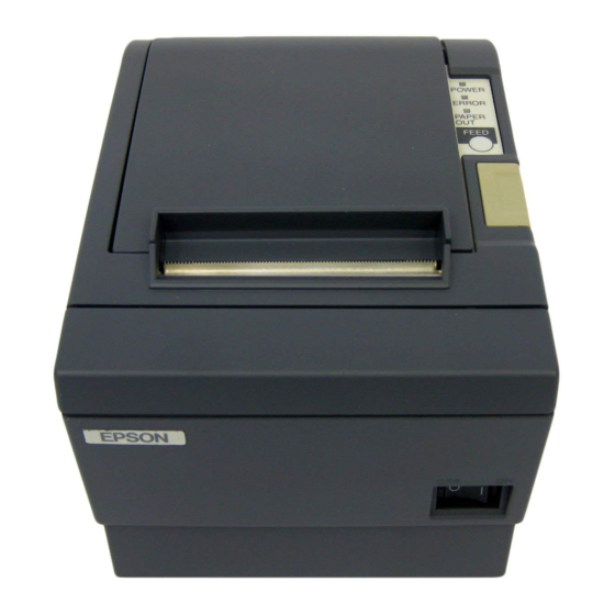 Epson T88IIIP - TM B/W Thermal Line Printer Manuals