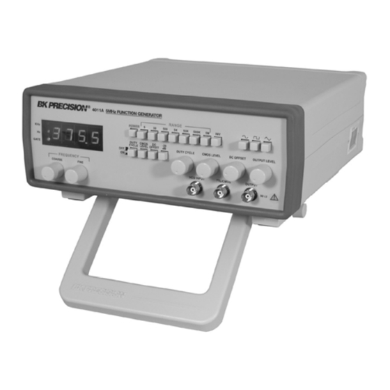 BK Precision 4011A Instruction Manual