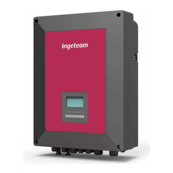 Ingeteam INGECON SUN STORAGE 1Play Installation And Configuration Manual