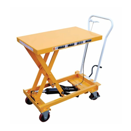 Vestil CART-550-AS Instruction Manual