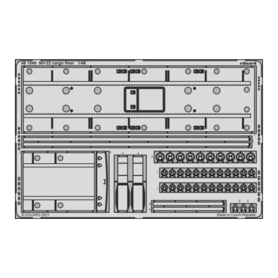 Eduard MV-22 cargo floor Quick Start Manual