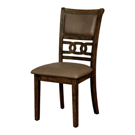 Furniture of America CM3023SC-2PK Assembly Instructions Manual