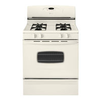 Maytag MGR4451BDS - 30 Inch Gas Range Use And Care Manual