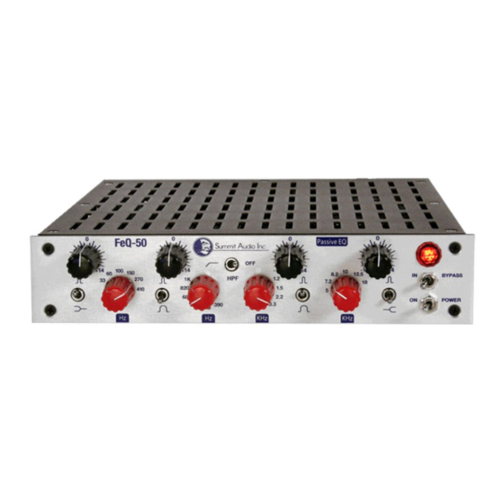 Summit Audio FEQ-50 Operation Manual