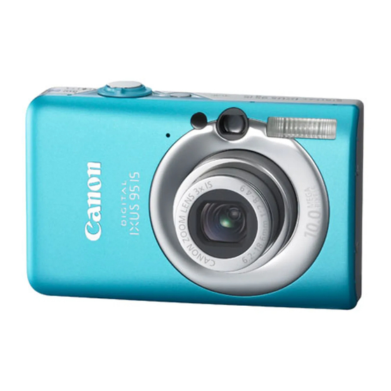 Canon IXUS 95 IS Getting Started