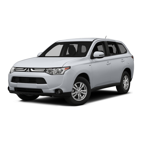 Mitsubishi 2014 OUTLANDER Owner's Handbook Manual