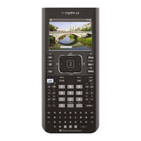 Texas Instruments TI-Nspire CX Getting Started Manual