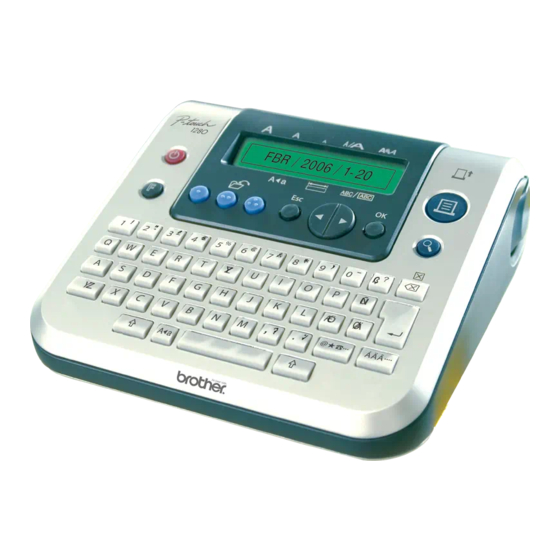 Brother P-Touch 1280 User Manual