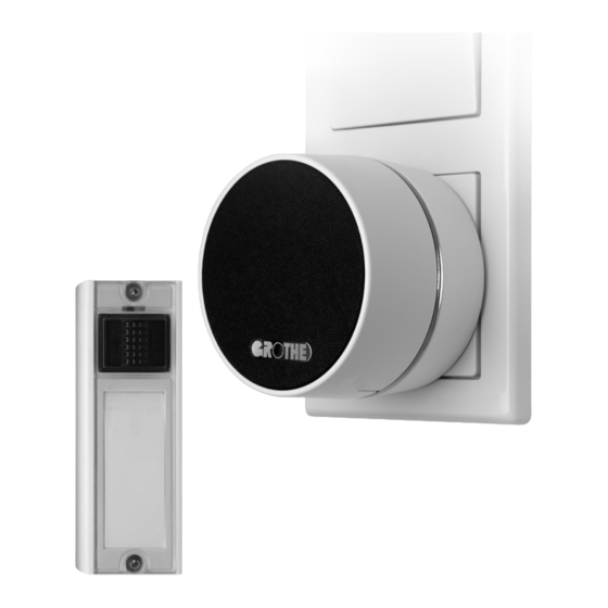urmet domus Grothe CALIMA 400 Series Installation And Operating Instructions Manual