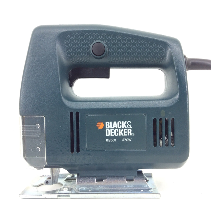 Black & Decker KS531 (CD300) - Jigsaw Manual