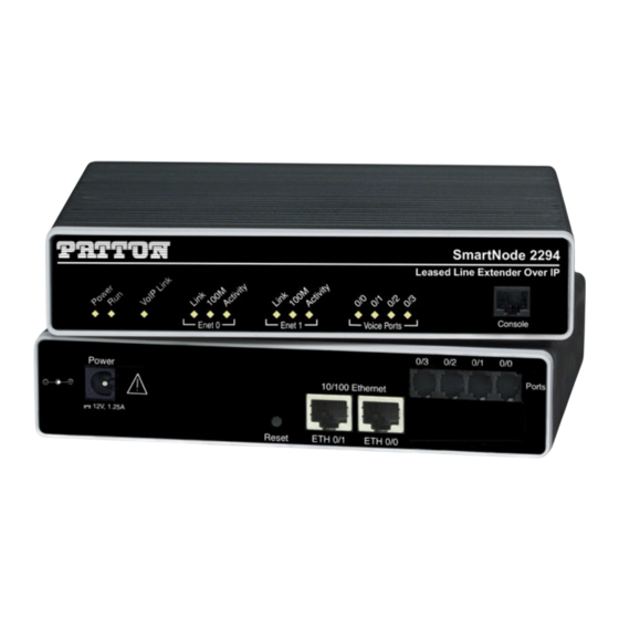 Patton electronics 2292 Quick Start Manual