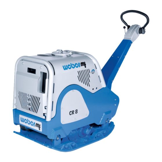 Weber mt CR 8 MDM Operating And Maintenance Manual