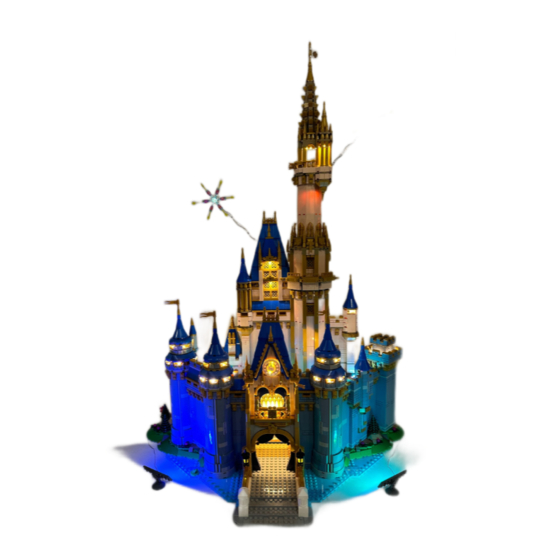 Glow Bricks Disney Castle Lego 43222 Installation Manual