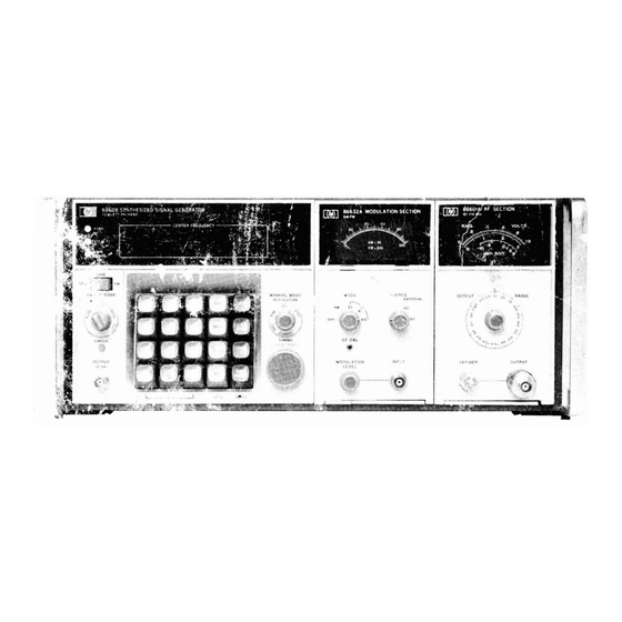 HP 8660B Operating And Service Manual
