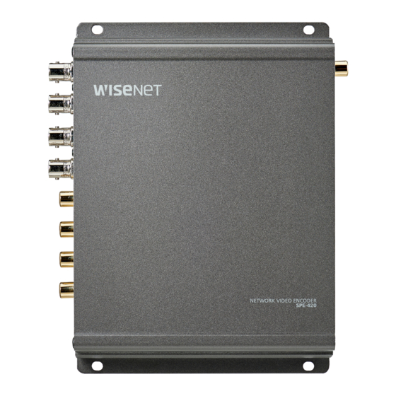 Wisenet SPE-420 Quick Manual