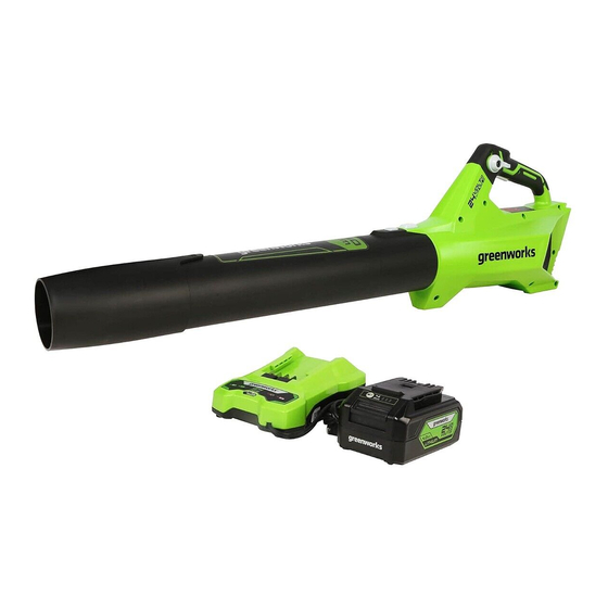 User Manuals: GreenWorks BLG401 Cordless Leaf Blower