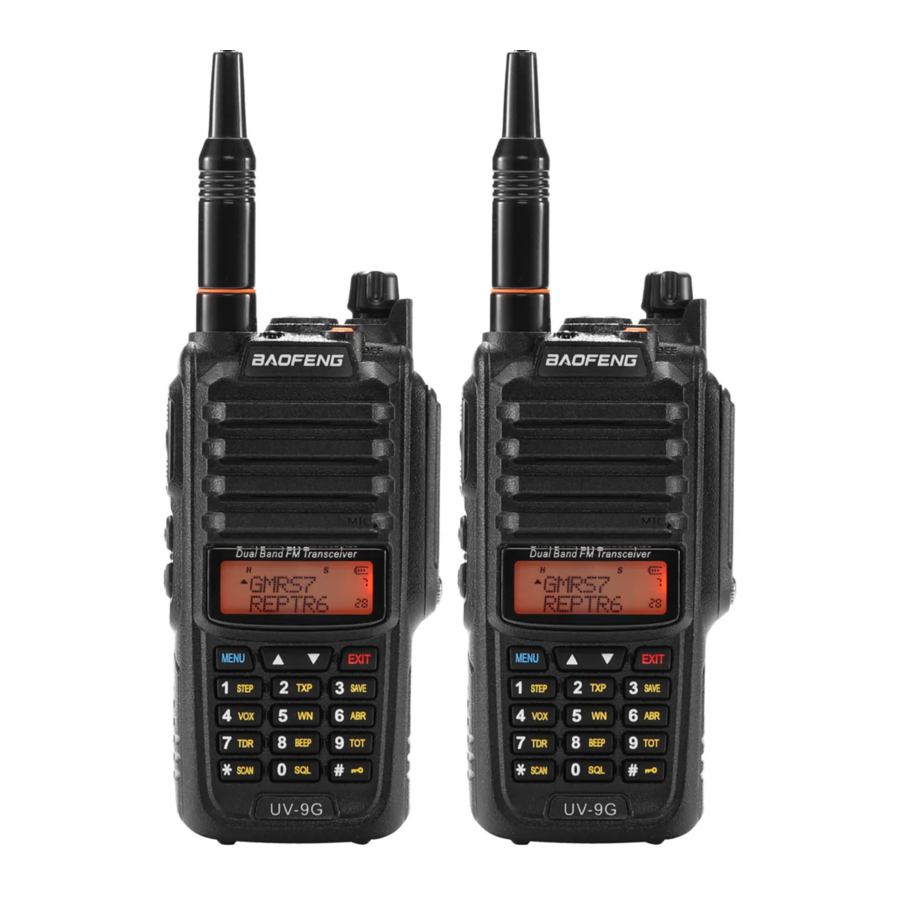 Baofeng UV-9G - Two Way Radio Manual
