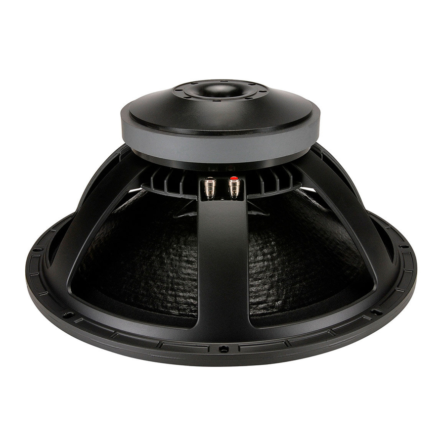 B&C Speakers 18 TBX 46 Specifications