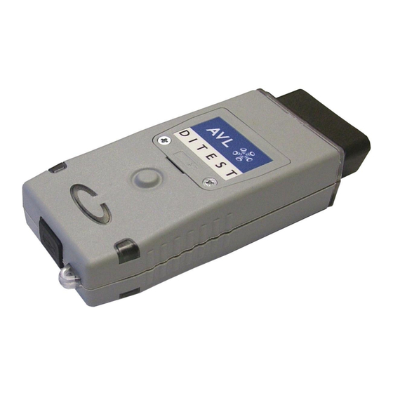 AVL DITEST VCI 1000 User Manual