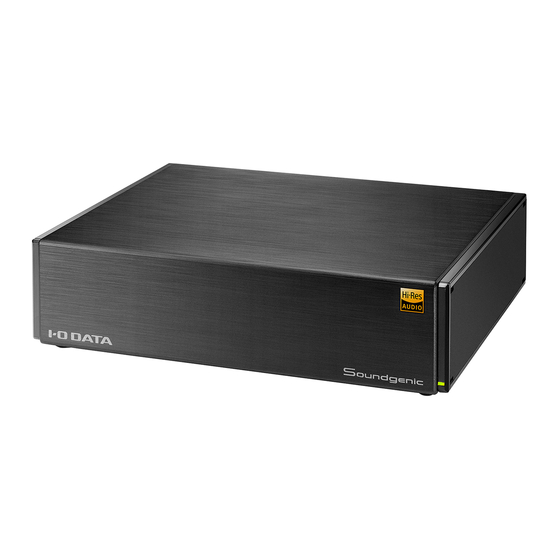 I-O DATA Soundgenic HDL-RA2TB Quick Manual