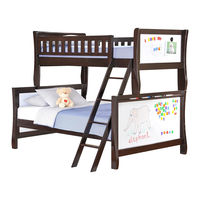 Night & Day Furniture Scribbles Twin Full Bunk Bed Assembly Instructions Manual