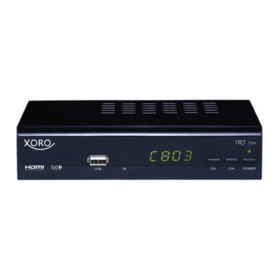 Xoro HRT 7520 User Manual