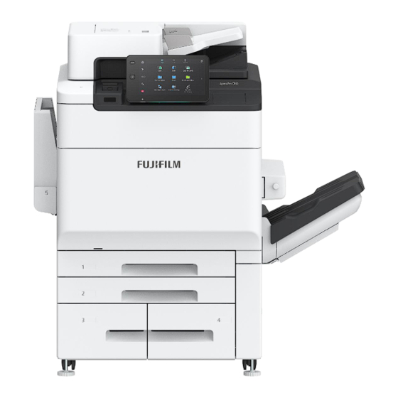 FujiFilm ApeosPro C750 Quick Reference Notes