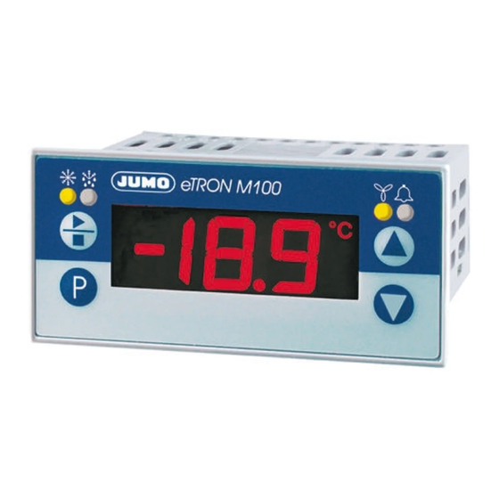 JUMO eTRON M 100 Operating Manual