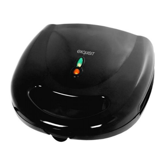 Exquisit ST3101sw Sandwich Toaster Manuals
