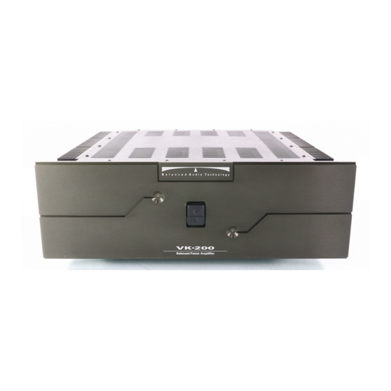 Balanced Audio Technology VK-200 Owner's Manual