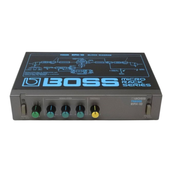 Boss RPH-10 Instructions Manual
