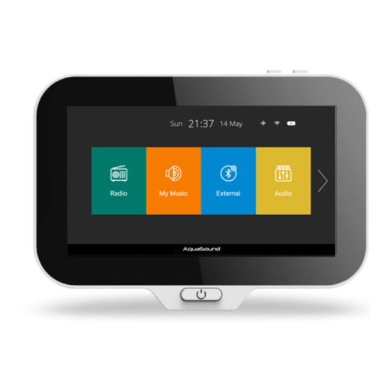 User Manuals: Aquasound N-JoyX Bathroom Radio System