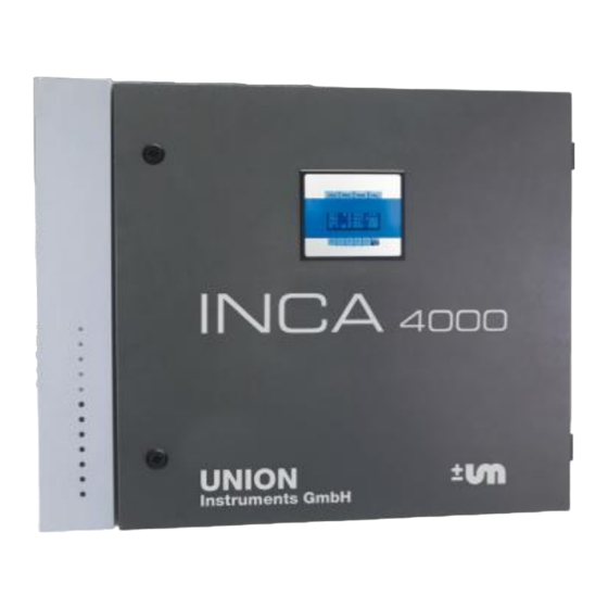Union Instruments INCA Series Manuals