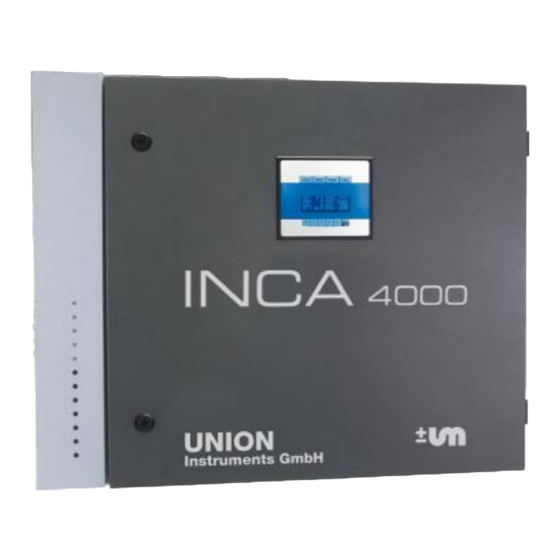 Union Instruments INCA Series Instruction Manual