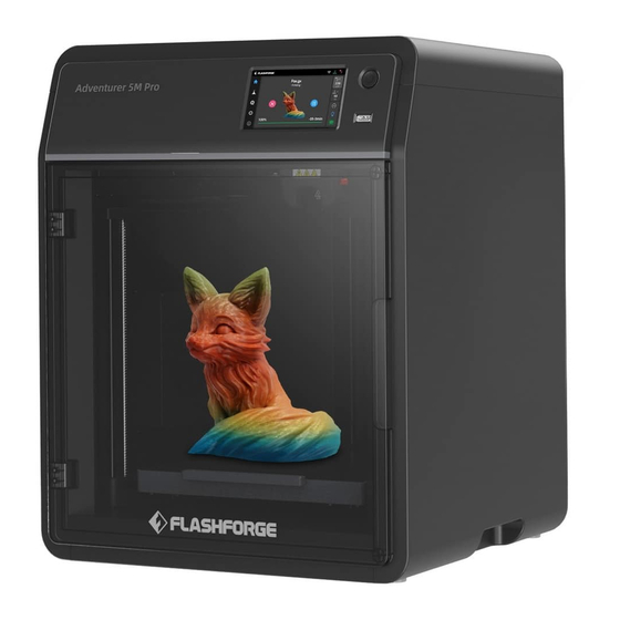 Flashforge Adventurer 5M Pro Quick Start Manual