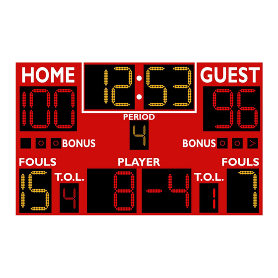 VARSITY Scoreboards VSBX-246DBTOL-58 Installation Instructions Manual