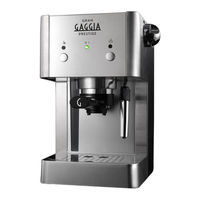 Gaggia Gran Style Operating Instructions Manual