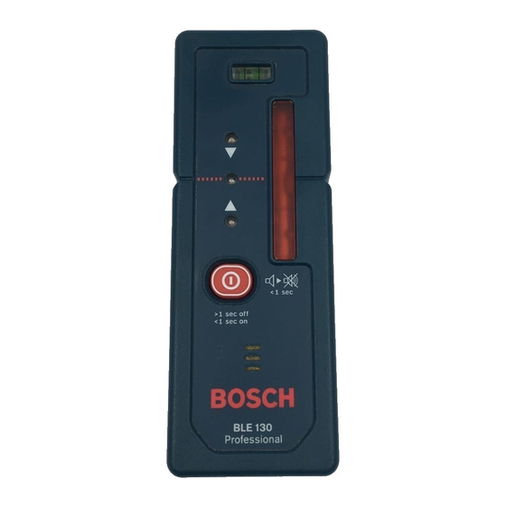Bosch BLE 130 Professional Manuals