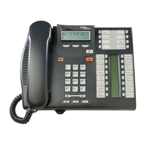 Nortel Norstar T7316E Quick Reference User Manual