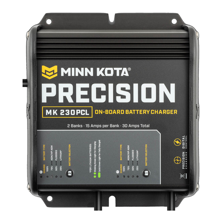 MINN KOTA MK 230PCL Battery Charger Manuals