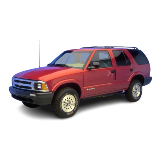 Chevrolet 1996 Blazer Owner's Manual