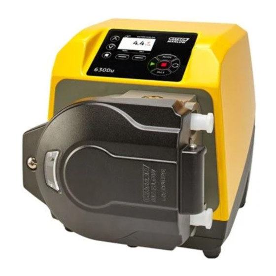 Watson Marlow Pumps 600 Series Installation, Operating And Maintenance Manual