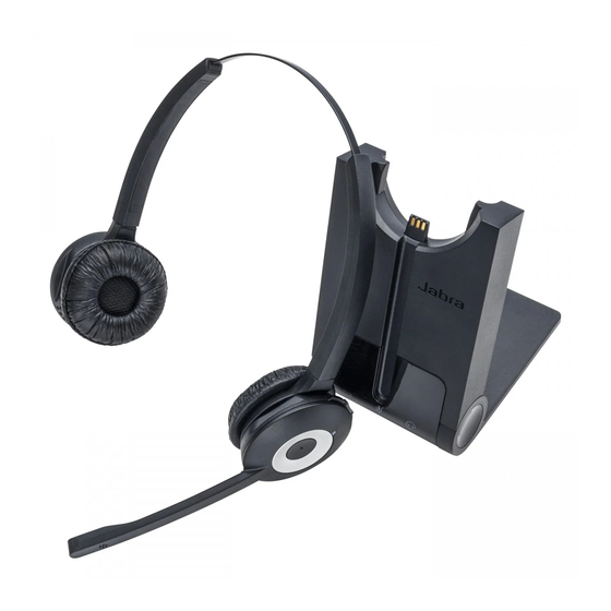 Jabra PRO 920 Duo User Manual