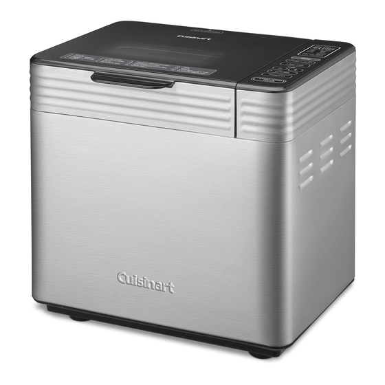 Cuisinart CBK-210 Series Instruction And Recipe Booklet