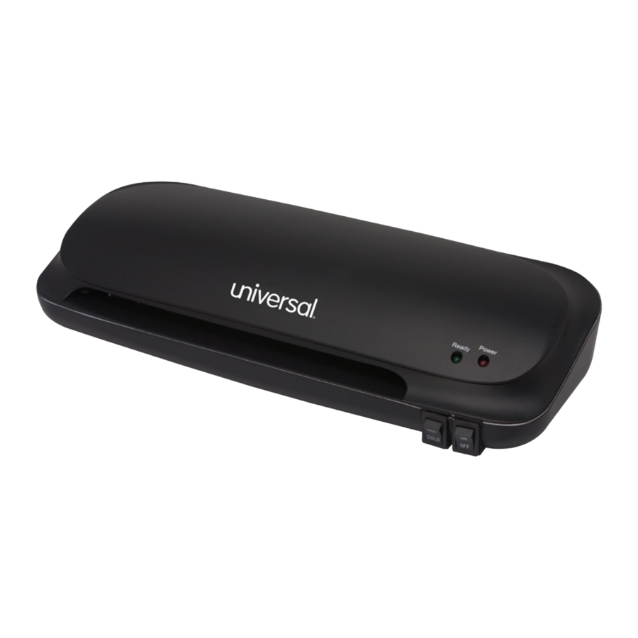 Universal UNV84600 - Laminator Manual